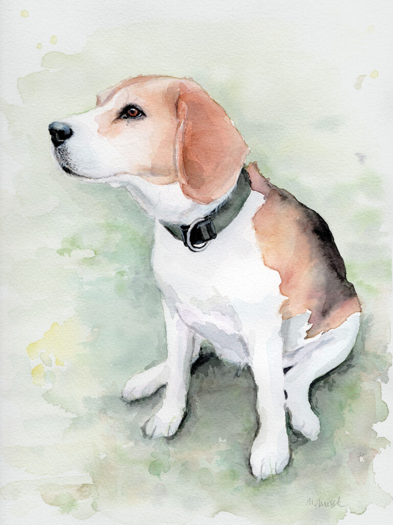 Dogportrait by Marianne Musek - Hundeportrait von Marianne Musek