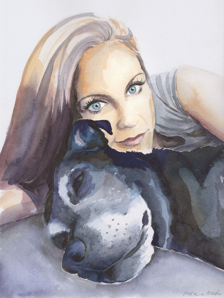 Dogportrait by Marianne Musek - Hundeportrait von Marianne Musek