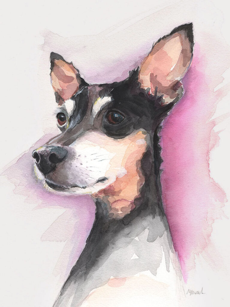 Dogportrait by Marianne Musek - Hundeportrait von Marianne Musek