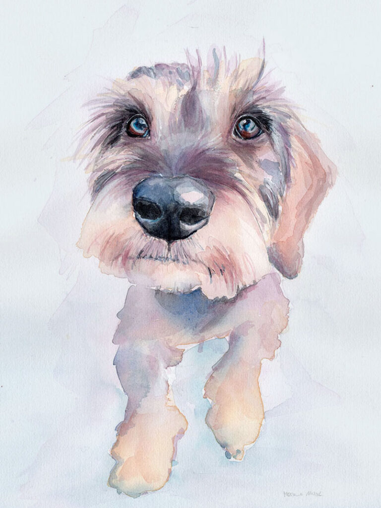 Dogportrait by Marianne Musek - Hundeportrait von Marianne Musek