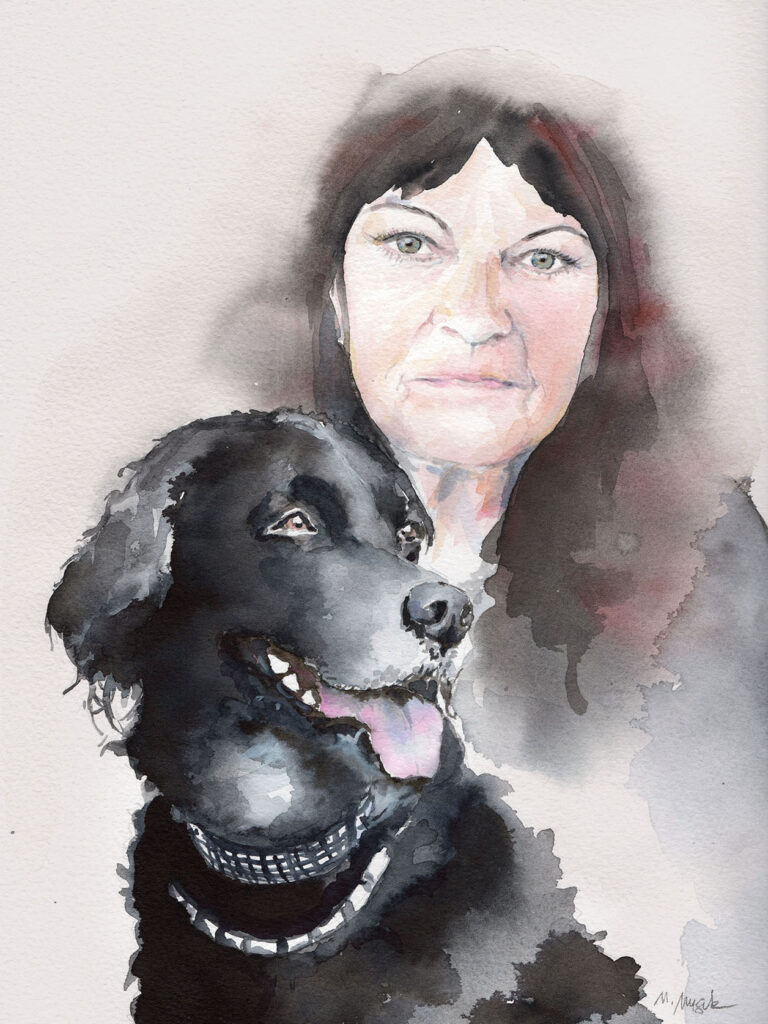 Dogportrait by Marianne Musek - Hundeportrait von Marianne Musek