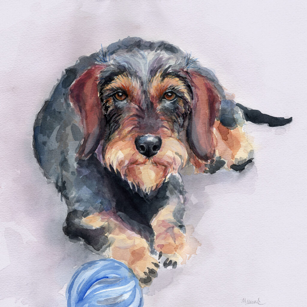 Dogportrait by Marianne Musek - Hundeportrait von Marianne Musek