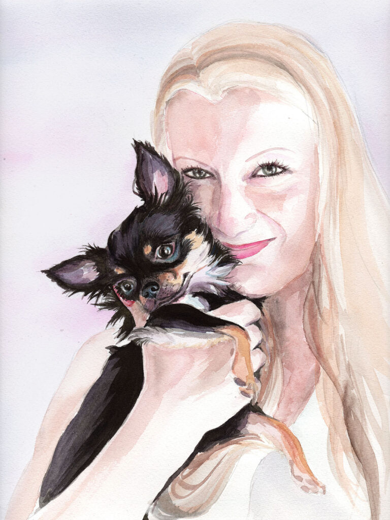 Dogportrait by Marianne Musek - Hundeportrait von Marianne Musek