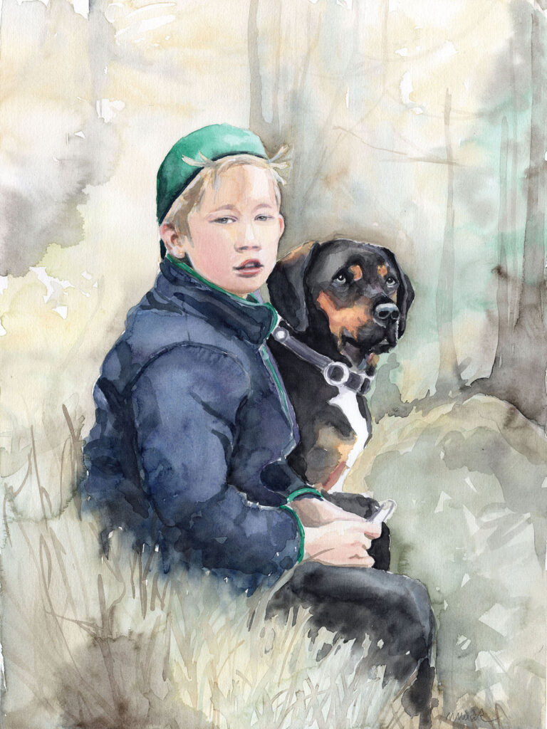 Dogportrait by Marianne Musek - Hundeportrait von Marianne Musek