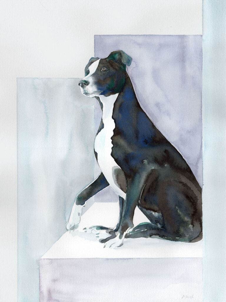 Dogportrait by Marianne Musek - Hundeportrait von Marianne Musek